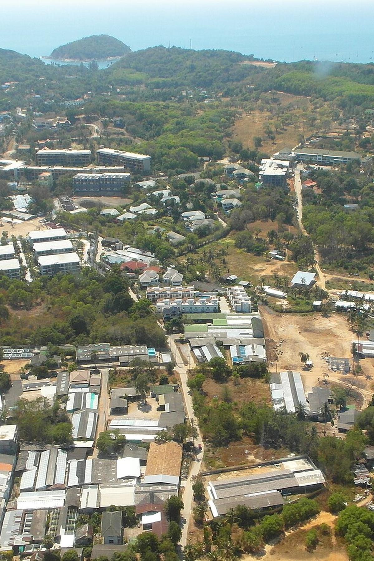 Phuket beach aerial