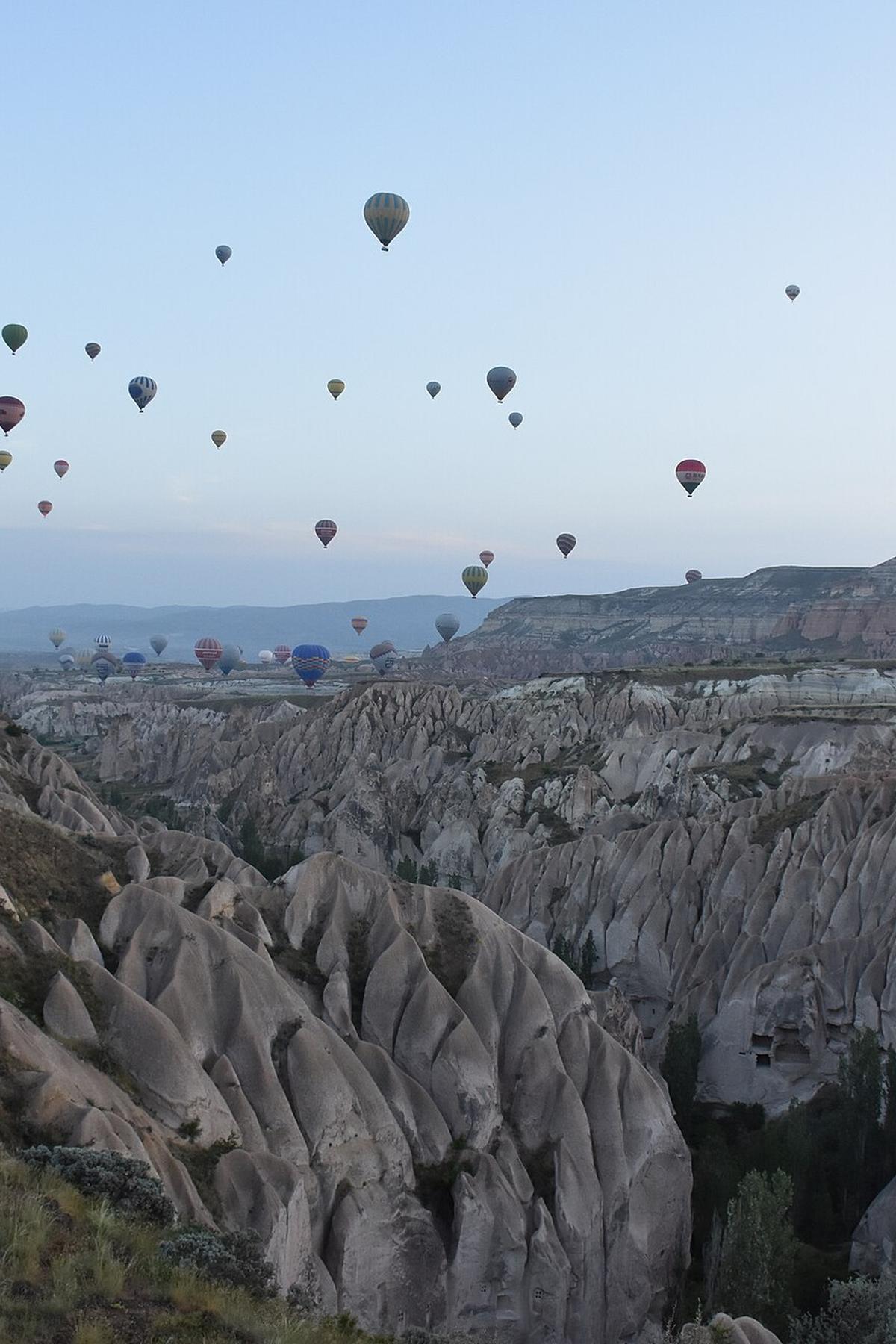 Cappadocia hot air balloons dawn
