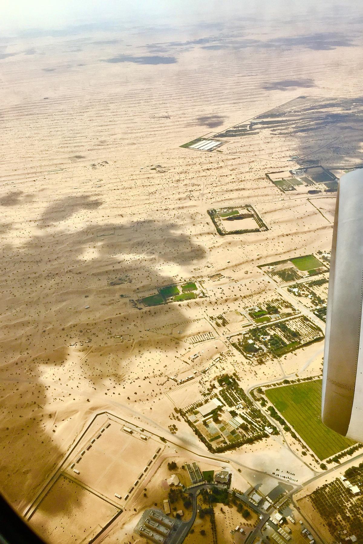 Dubai skyline aerial