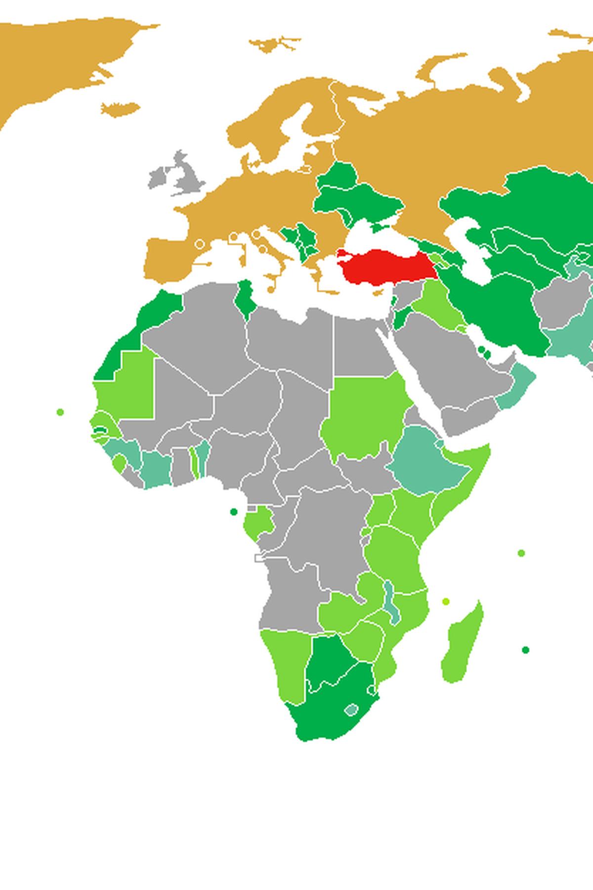 Turkey travel map planning