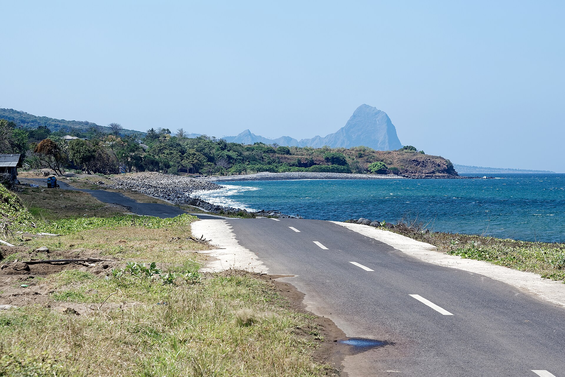 Indonesian coast road